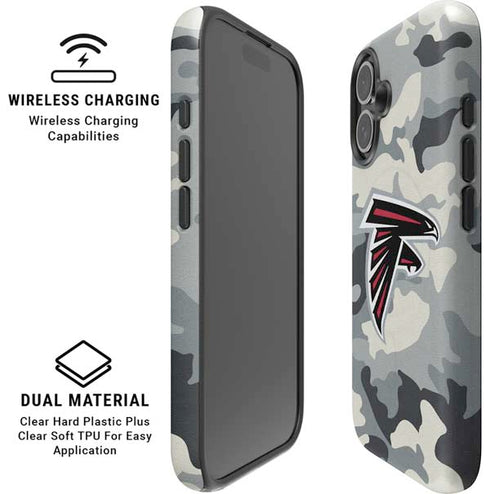NFL Atlanta Falcons Camo iPhone 16 Plus Magsafe Impact Case